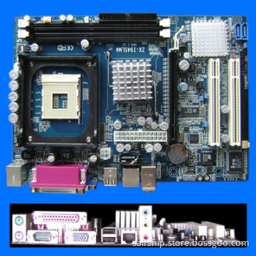 PC motherboard Intel 945-478 pin with lan ,sata port